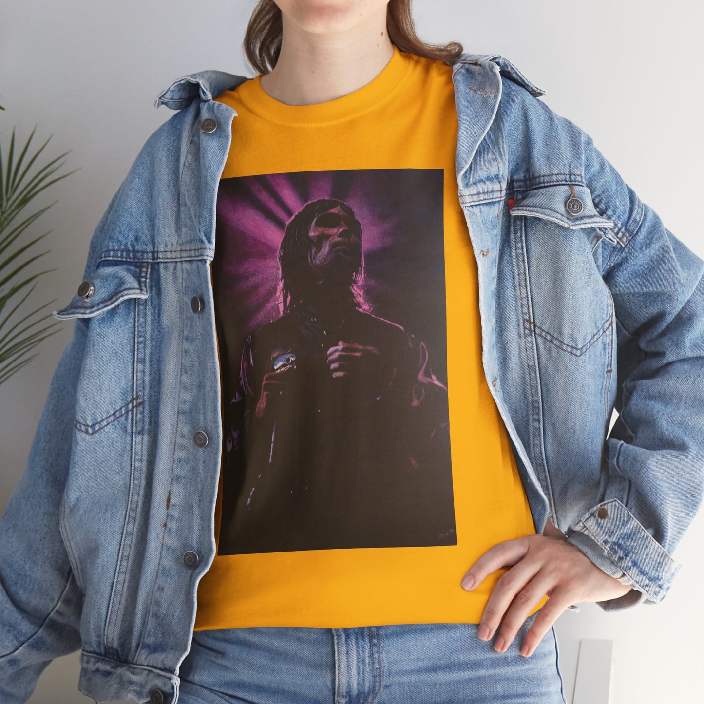 "Iconic Spirit: Ian Brown in Vibrant Reverie" T-shirt of Ian Brown