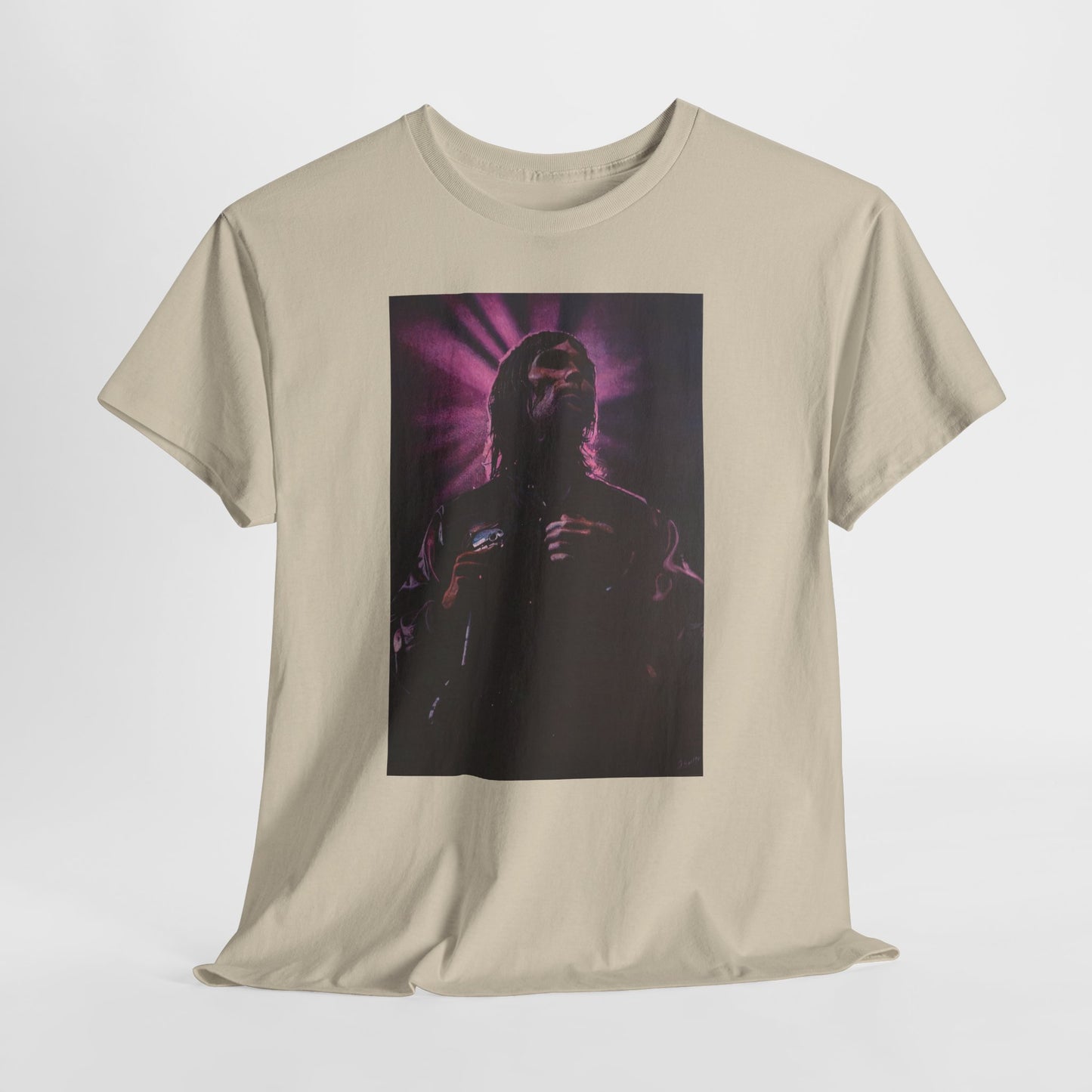 "Iconic Spirit: Ian Brown in Vibrant Reverie" T-shirt of Ian Brown