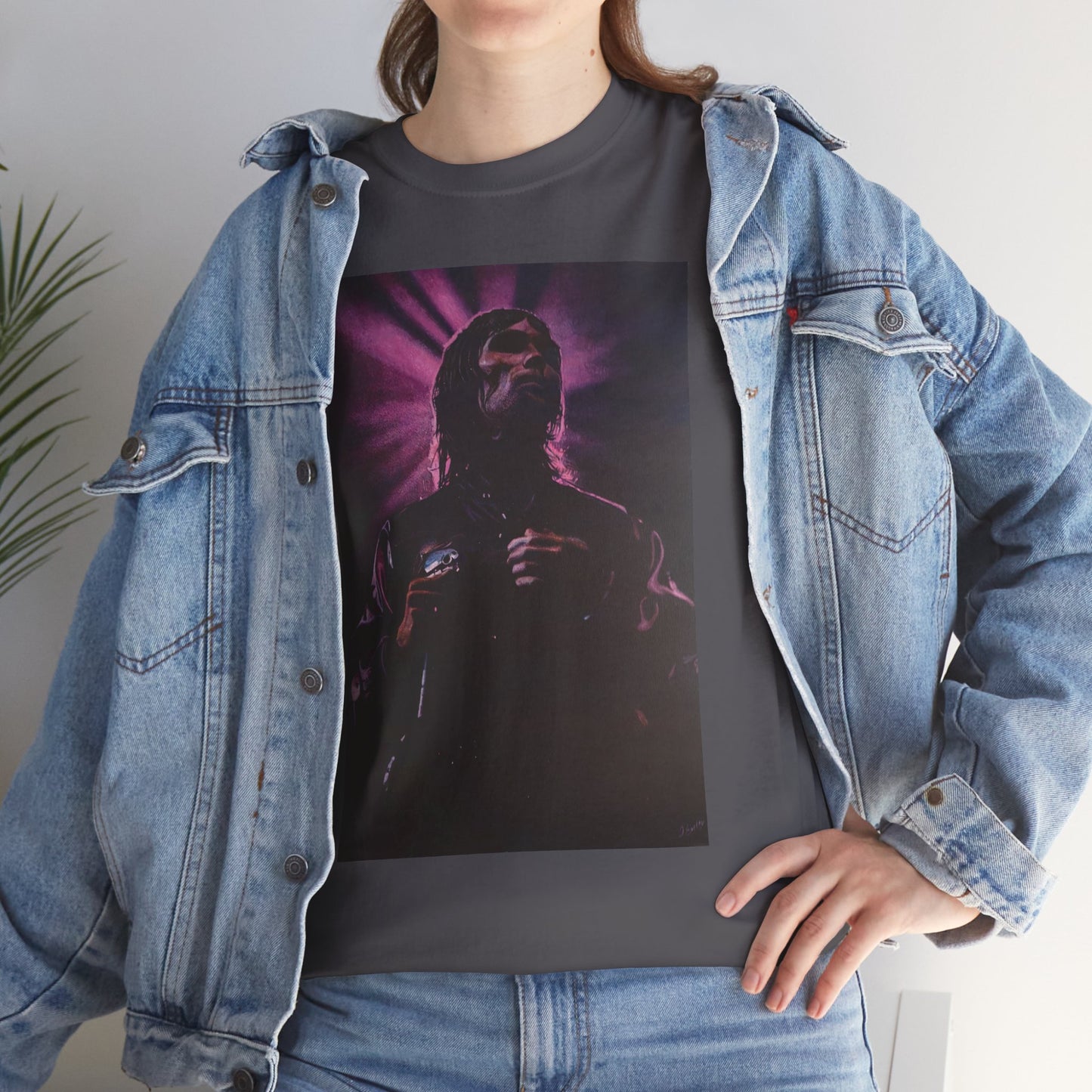 "Iconic Spirit: Ian Brown in Vibrant Reverie" T-shirt of Ian Brown