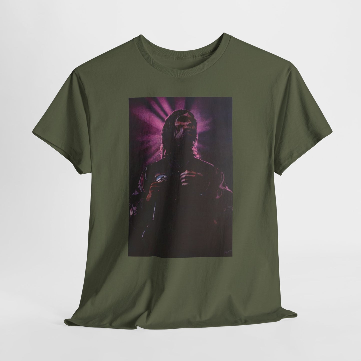 "Iconic Spirit: Ian Brown in Vibrant Reverie" T-shirt of Ian Brown