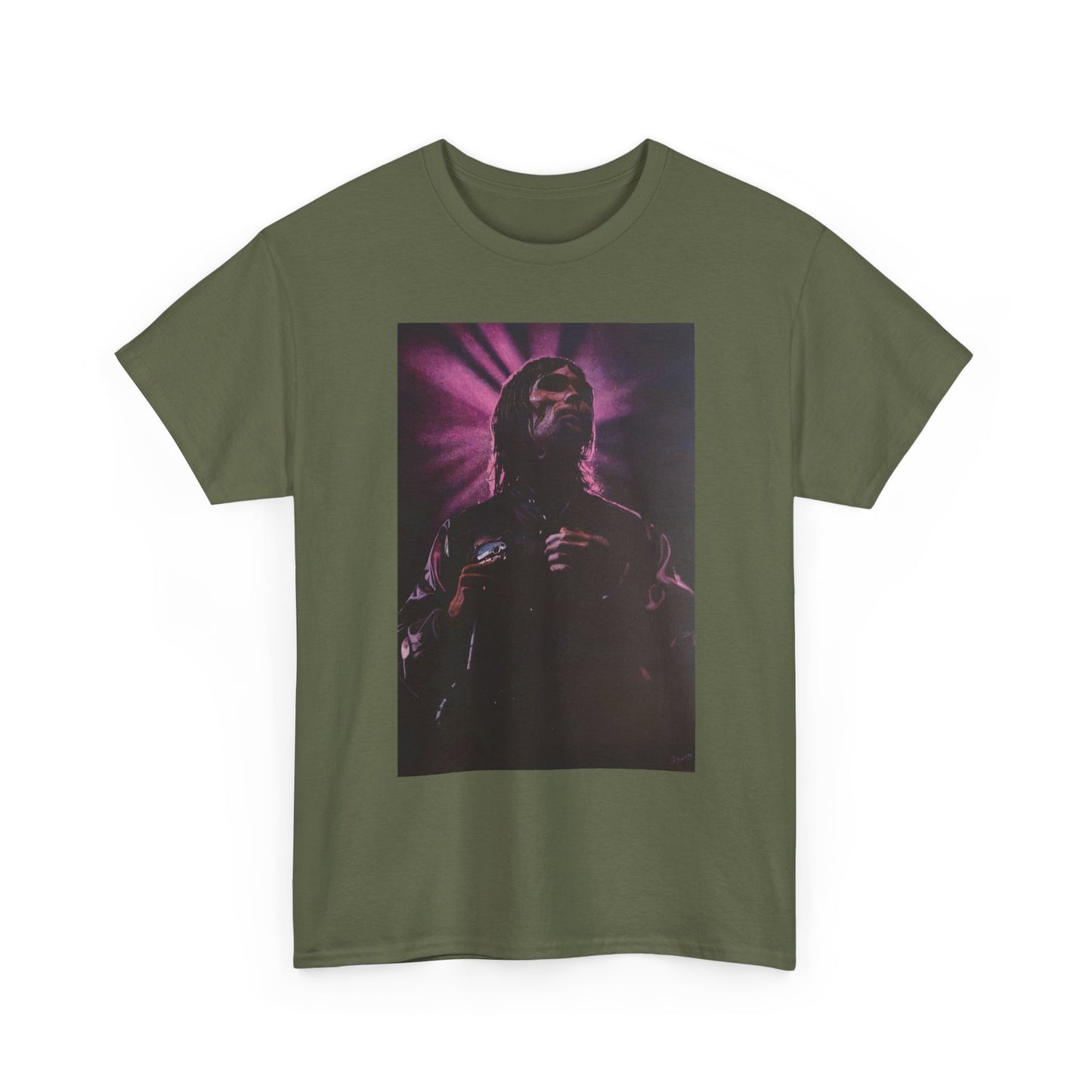 "Iconic Spirit: Ian Brown in Vibrant Reverie" T-shirt of Ian Brown