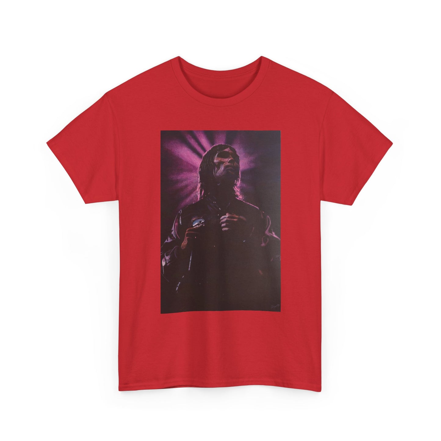 "Iconic Spirit: Ian Brown in Vibrant Reverie" T-shirt of Ian Brown