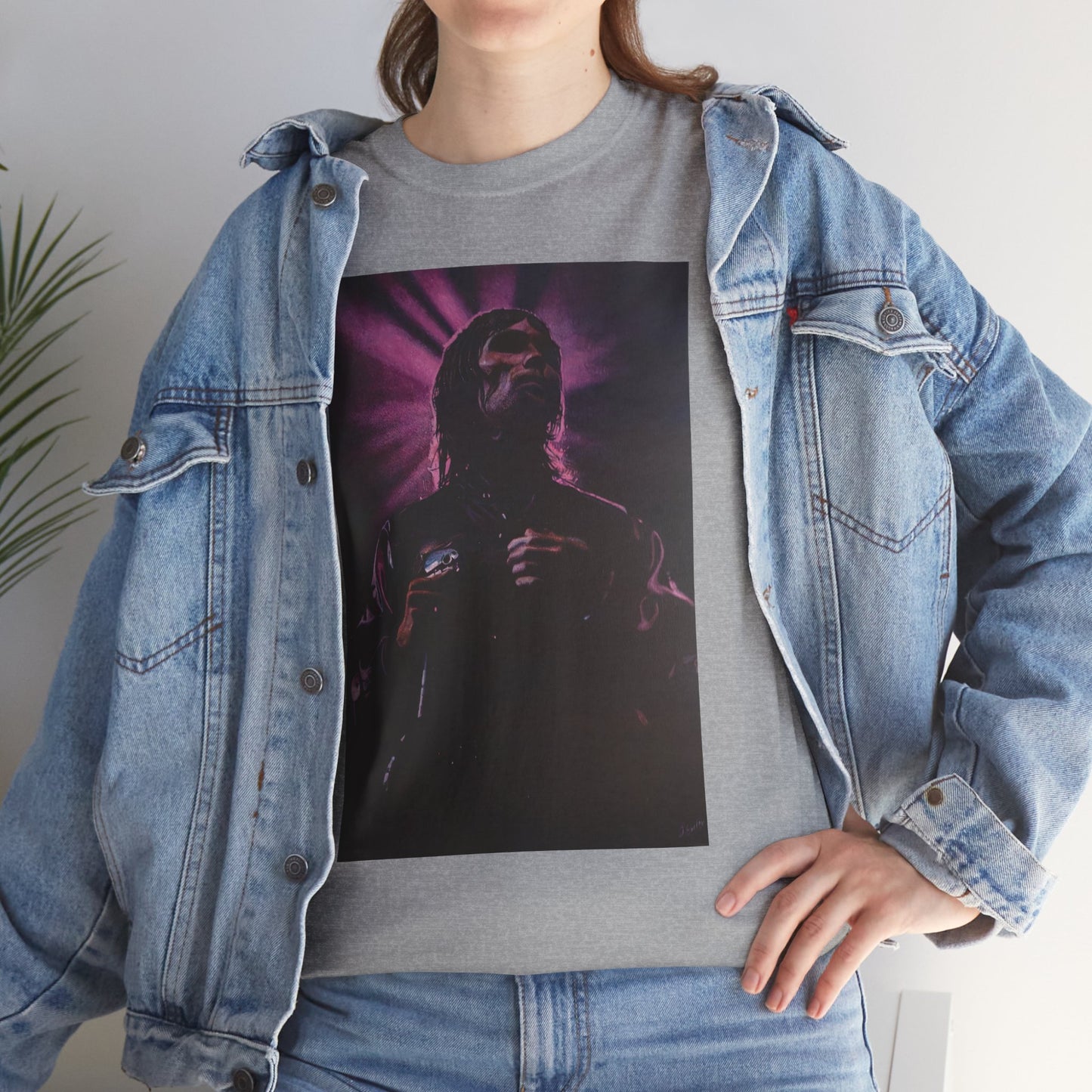 "Iconic Spirit: Ian Brown in Vibrant Reverie" T-shirt of Ian Brown