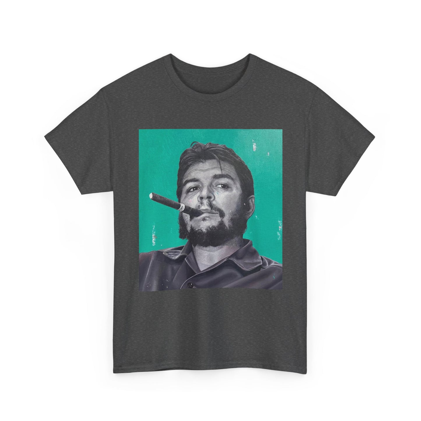 T-Shirt - Che Guevara Smoking Cigar Portrait by James Earley