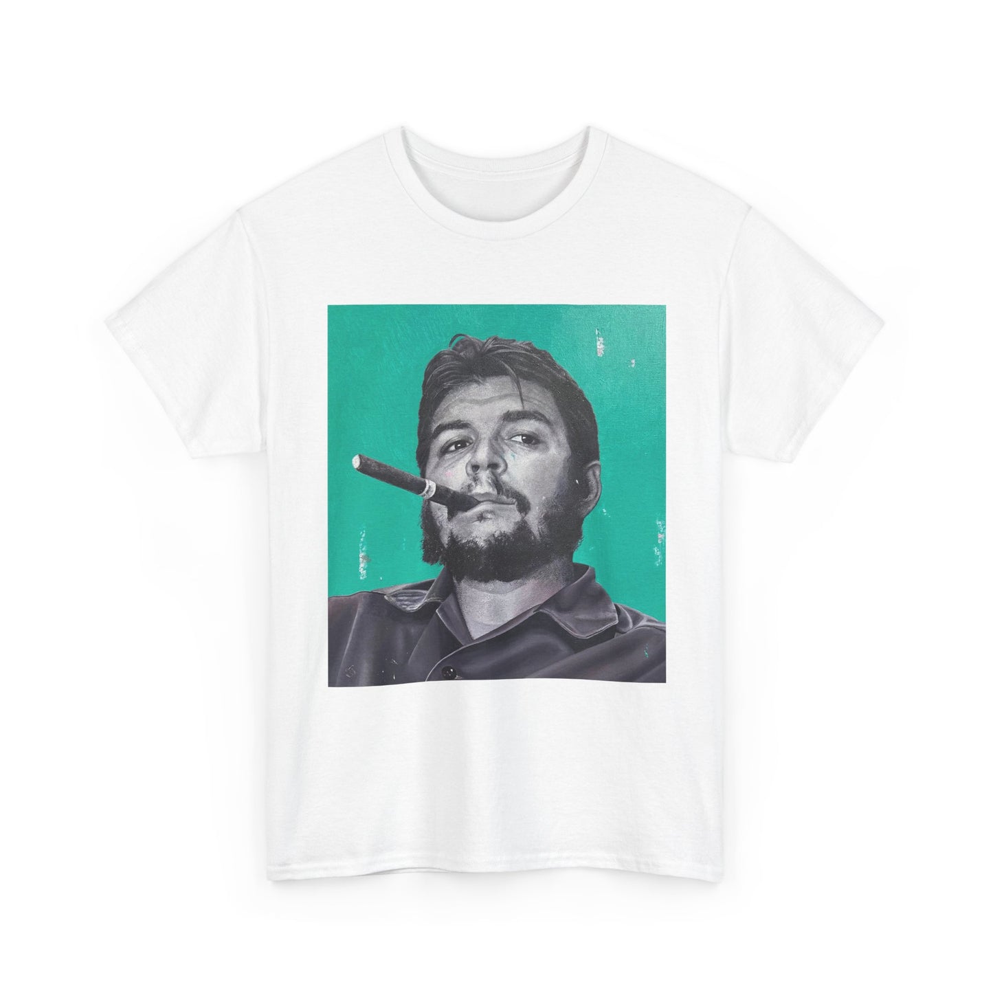 T-Shirt - Che Guevara Smoking Cigar Portrait by James Earley
