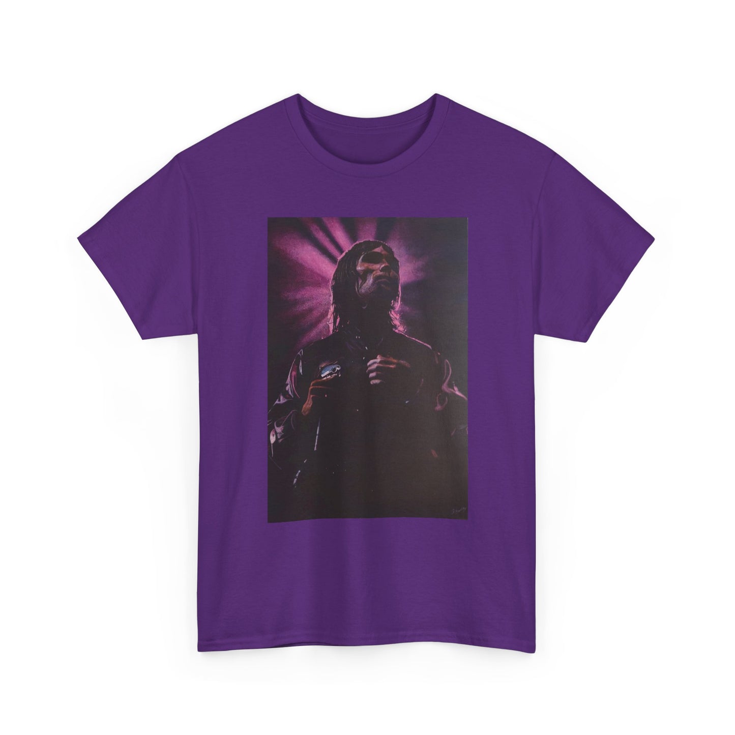 "Iconic Spirit: Ian Brown in Vibrant Reverie" T-shirt of Ian Brown
