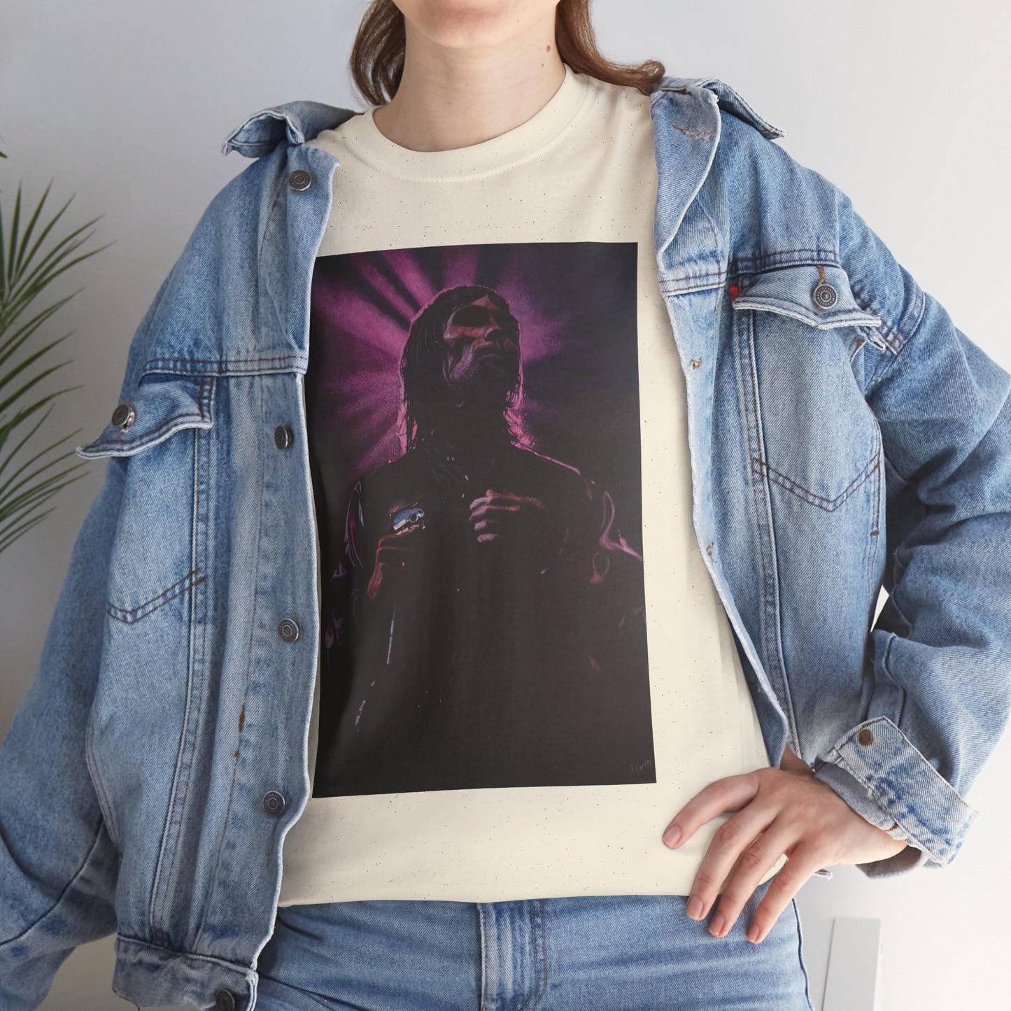 "Iconic Spirit: Ian Brown in Vibrant Reverie" T-shirt of Ian Brown