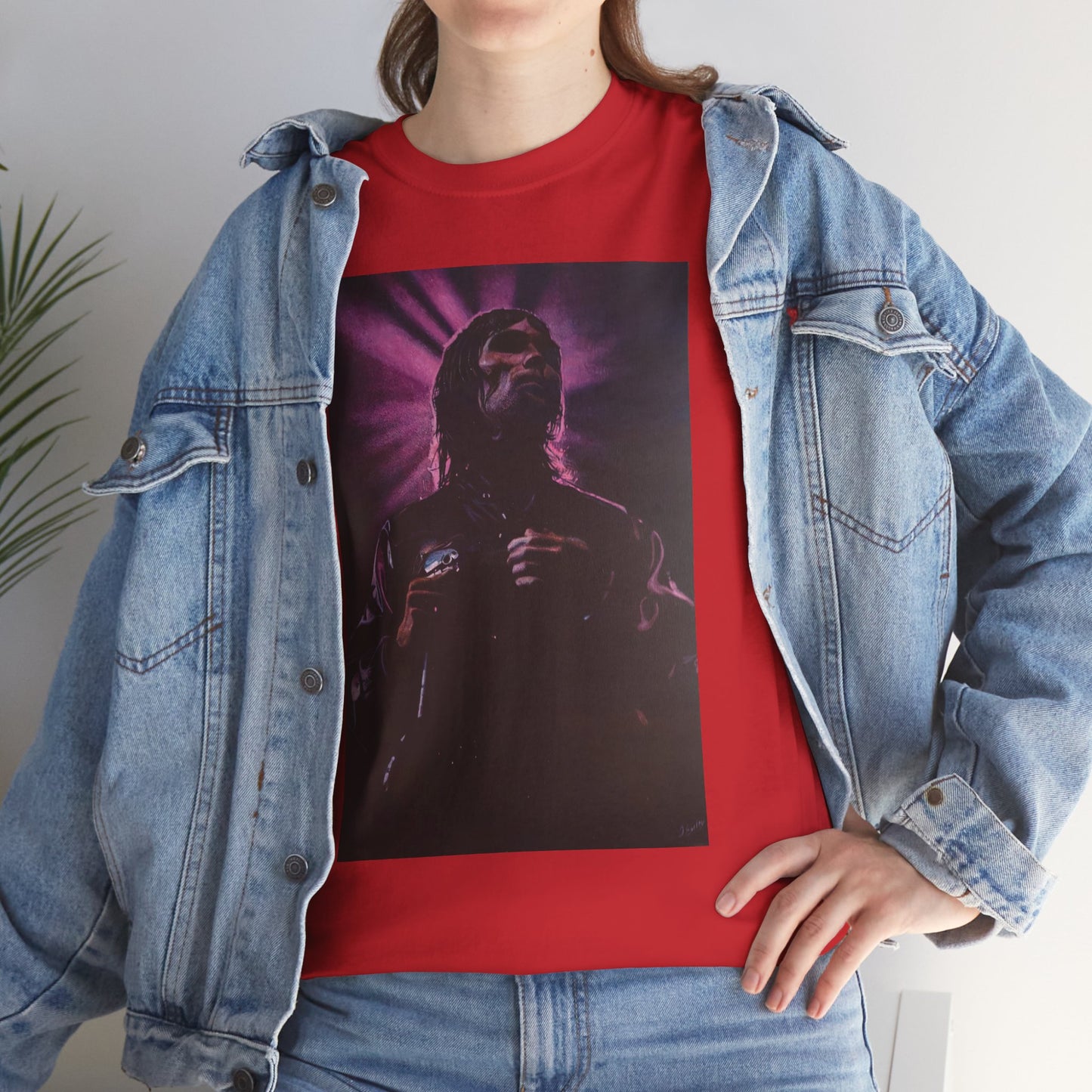"Iconic Spirit: Ian Brown in Vibrant Reverie" T-shirt of Ian Brown