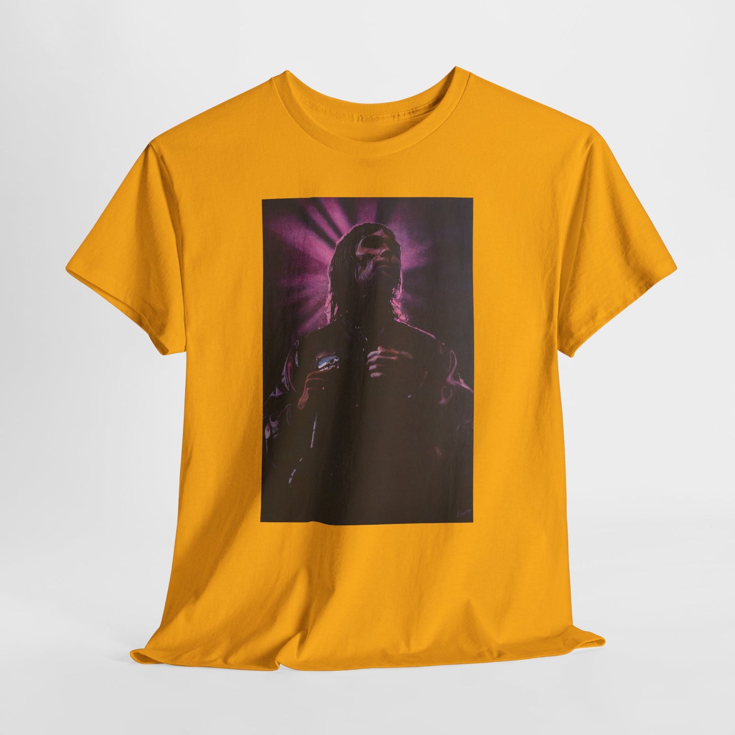 "Iconic Spirit: Ian Brown in Vibrant Reverie" T-shirt of Ian Brown