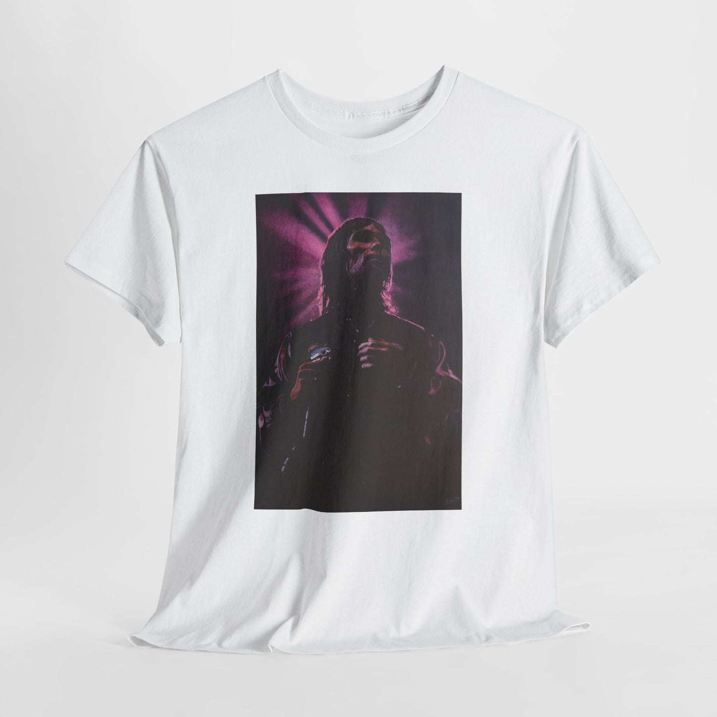 "Iconic Spirit: Ian Brown in Vibrant Reverie" T-shirt of Ian Brown