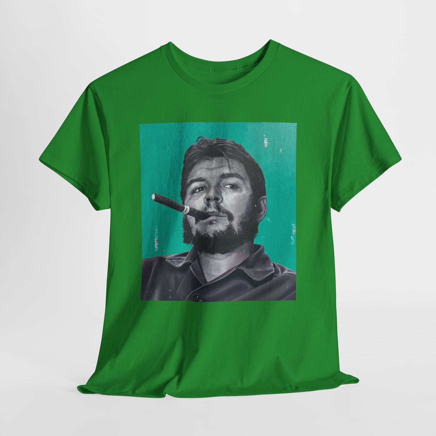 T-Shirt - Che Guevara Smoking Cigar Portrait by James Earley