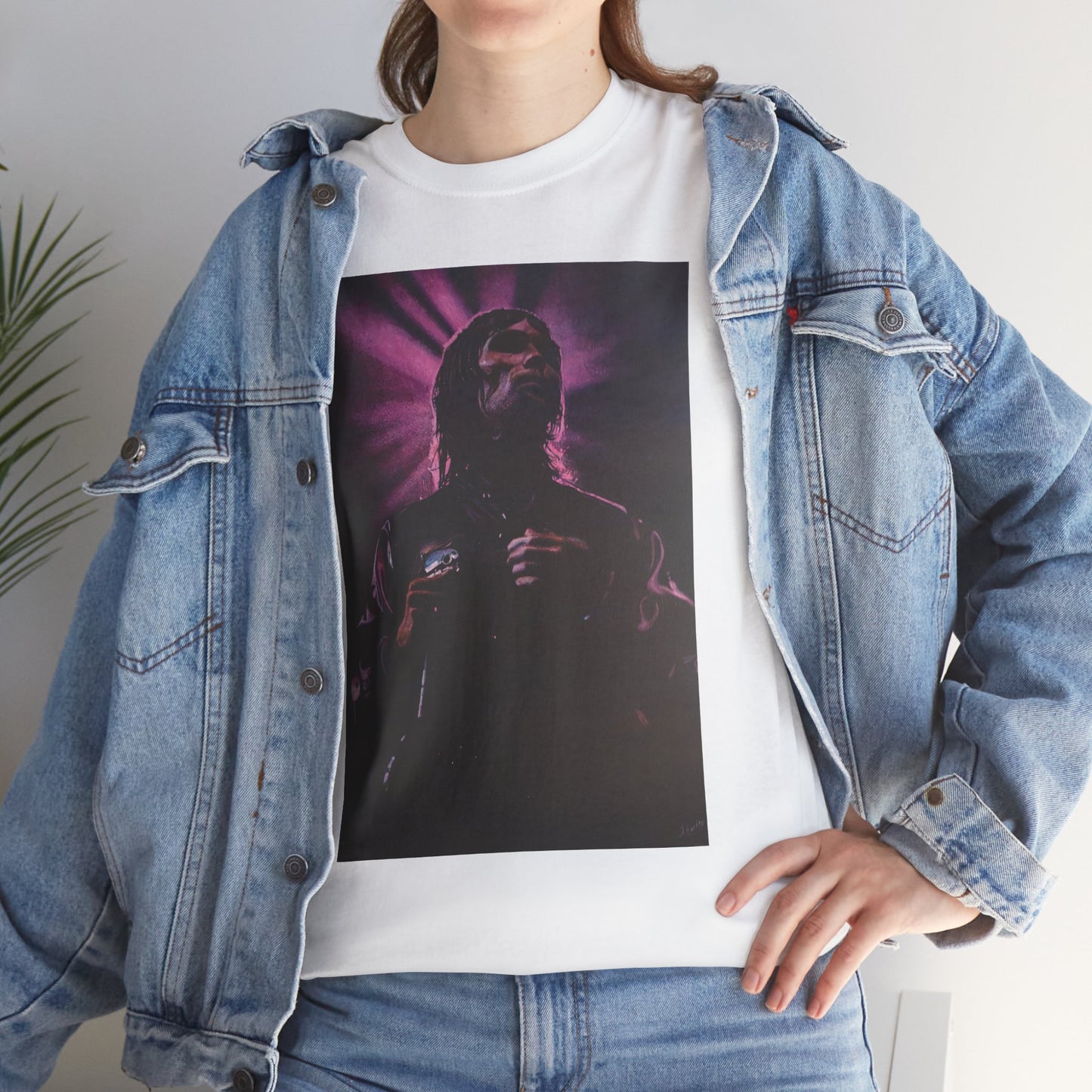"Iconic Spirit: Ian Brown in Vibrant Reverie" T-shirt of Ian Brown