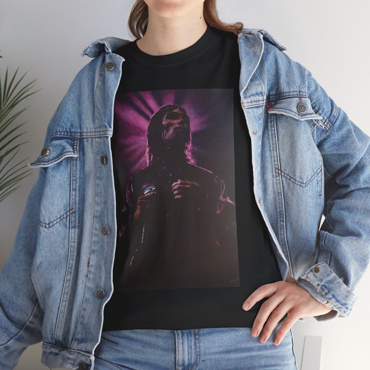 "Iconic Spirit: Ian Brown in Vibrant Reverie" T-shirt of Ian Brown