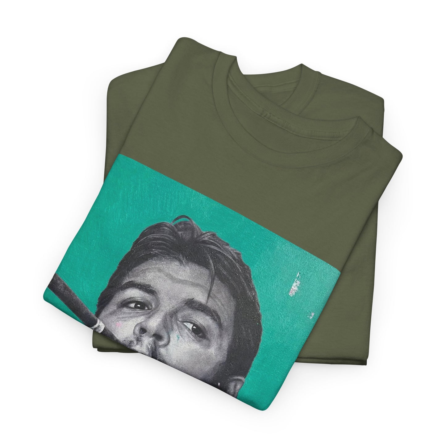 T-Shirt - Che Guevara Smoking Cigar Portrait by James Earley