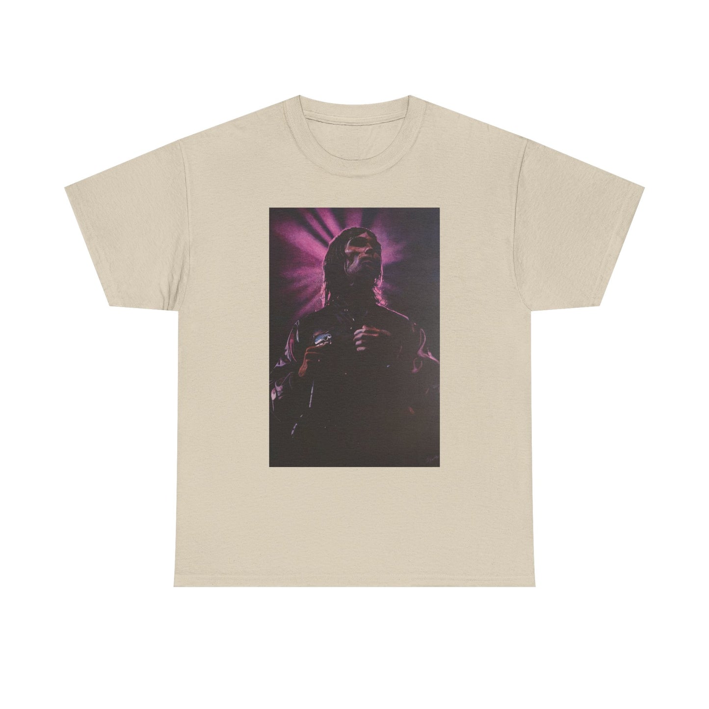 "Iconic Spirit: Ian Brown in Vibrant Reverie" T-shirt of Ian Brown