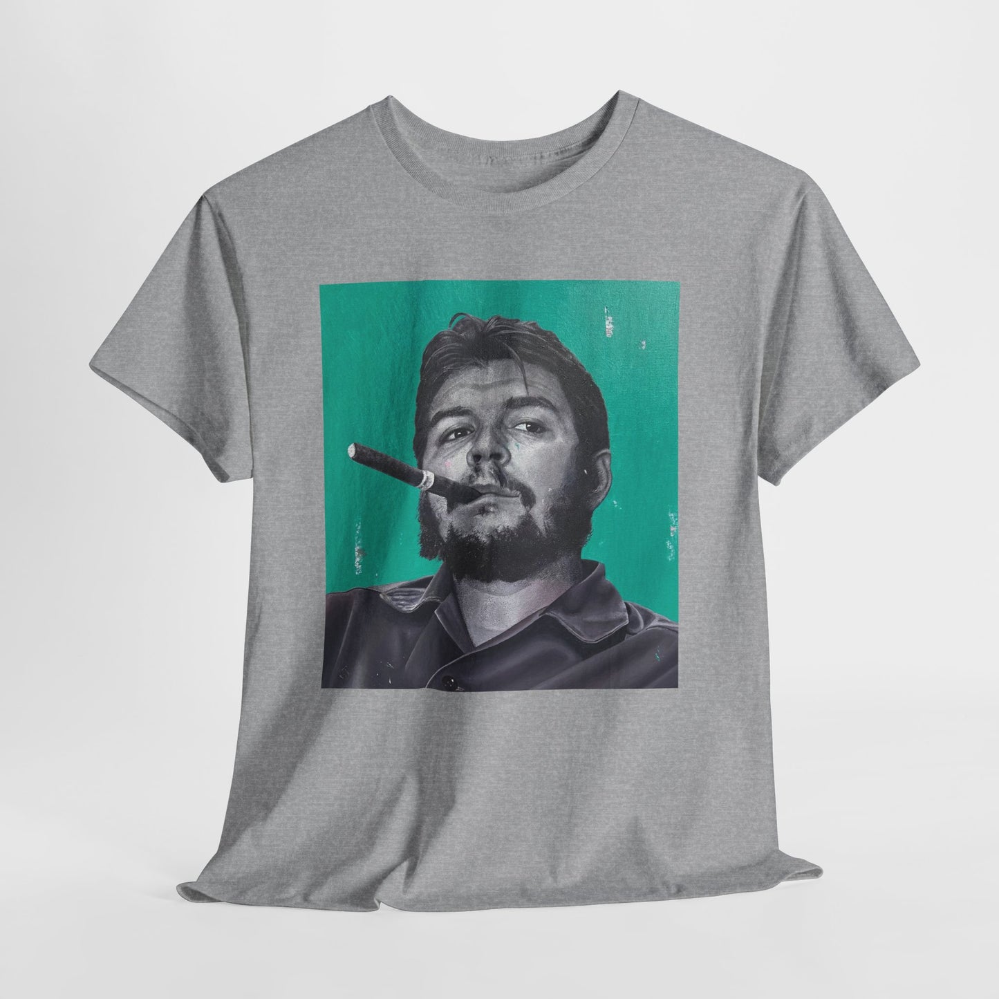T-Shirt - Che Guevara Smoking Cigar Portrait by James Earley