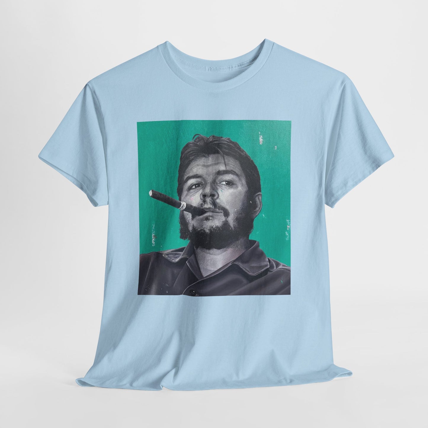 T-Shirt - Che Guevara Smoking Cigar Portrait by James Earley