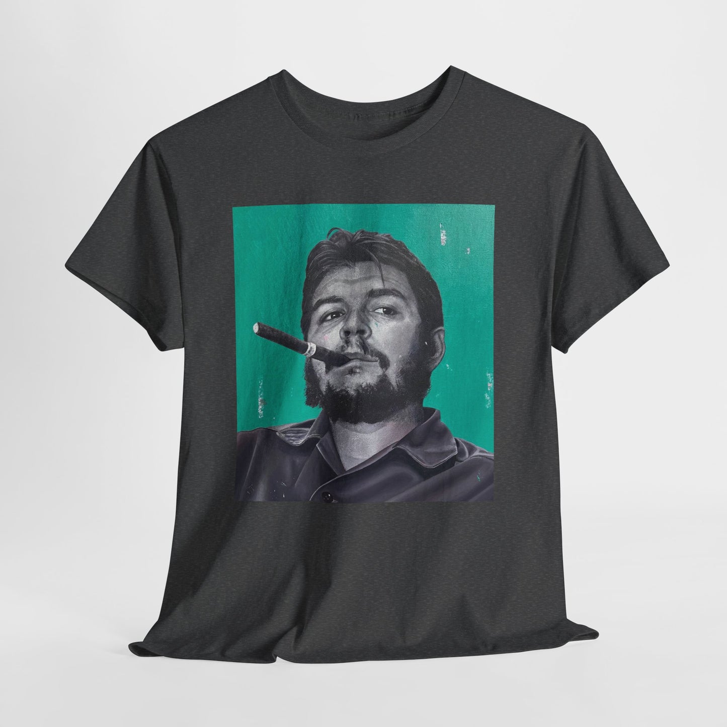 T-Shirt - Che Guevara Smoking Cigar Portrait by James Earley