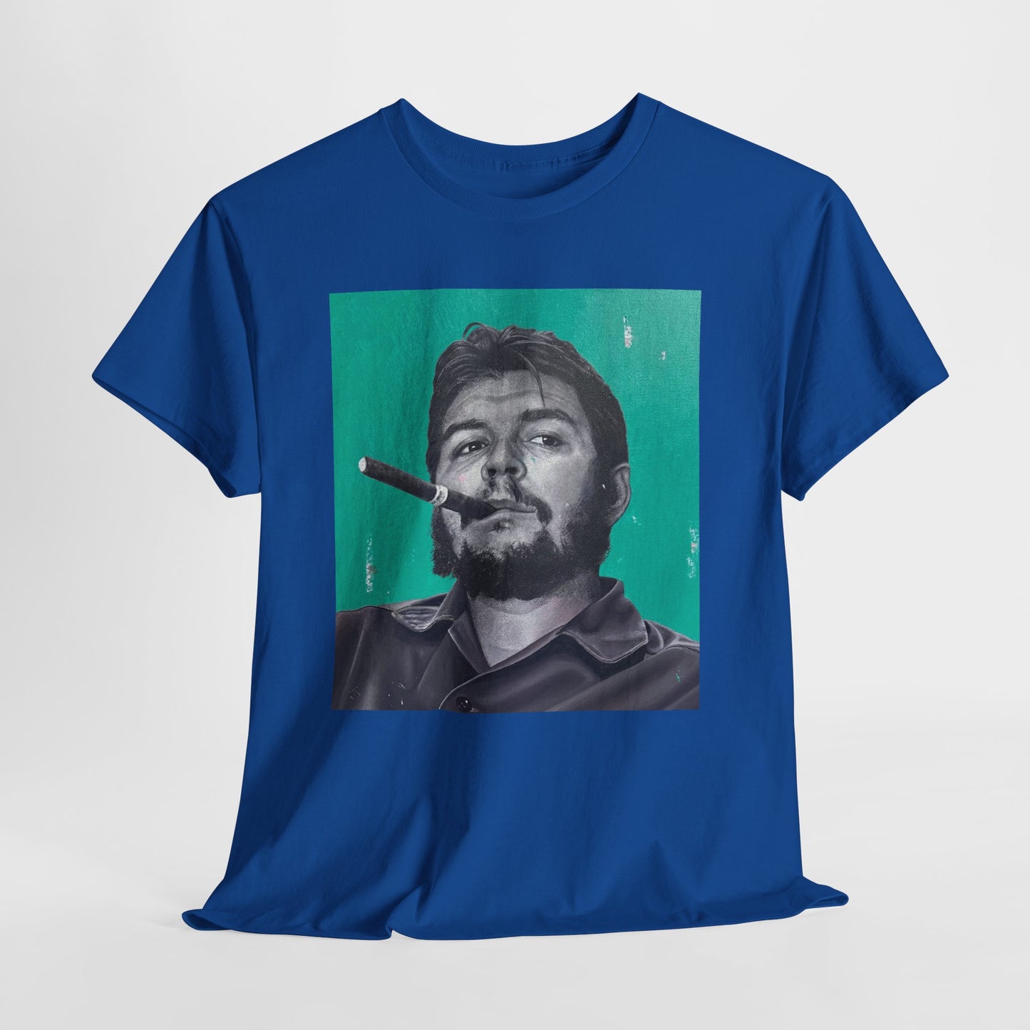 T-Shirt - Che Guevara Smoking Cigar Portrait by James Earley