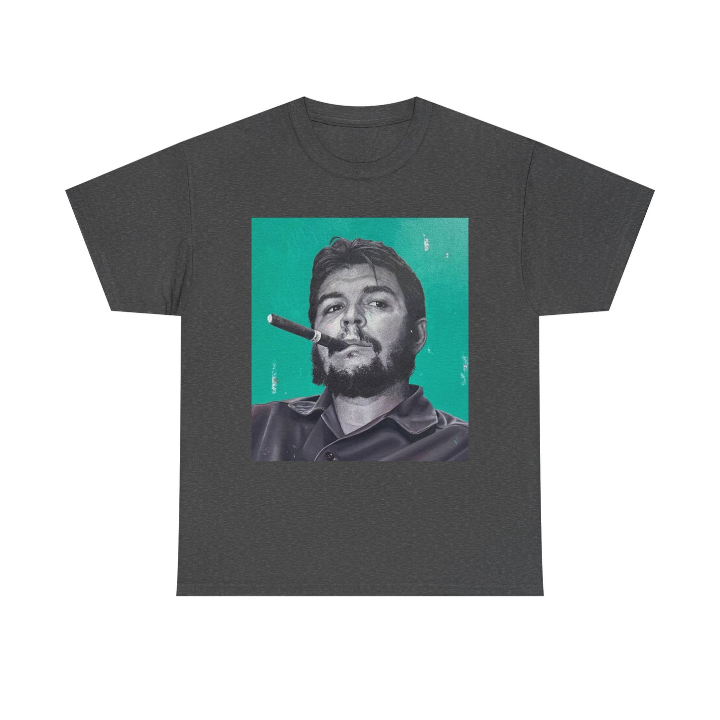 T-Shirt - Che Guevara Smoking Cigar Portrait by James Earley