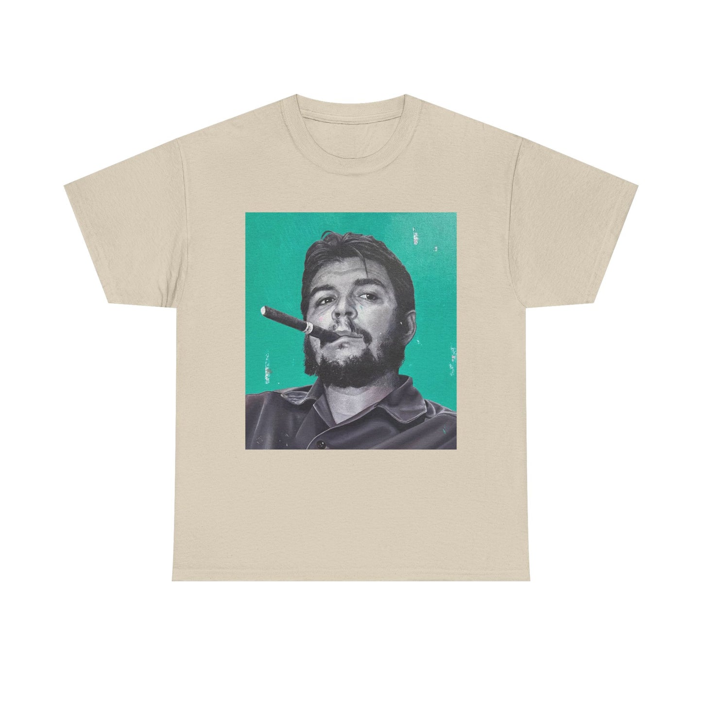 T-Shirt - Che Guevara Smoking Cigar Portrait by James Earley