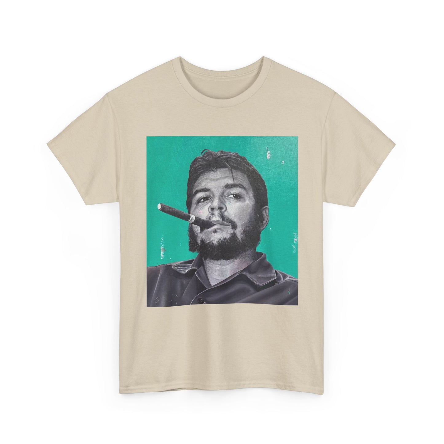 T-Shirt - Che Guevara Smoking Cigar Portrait by James Earley