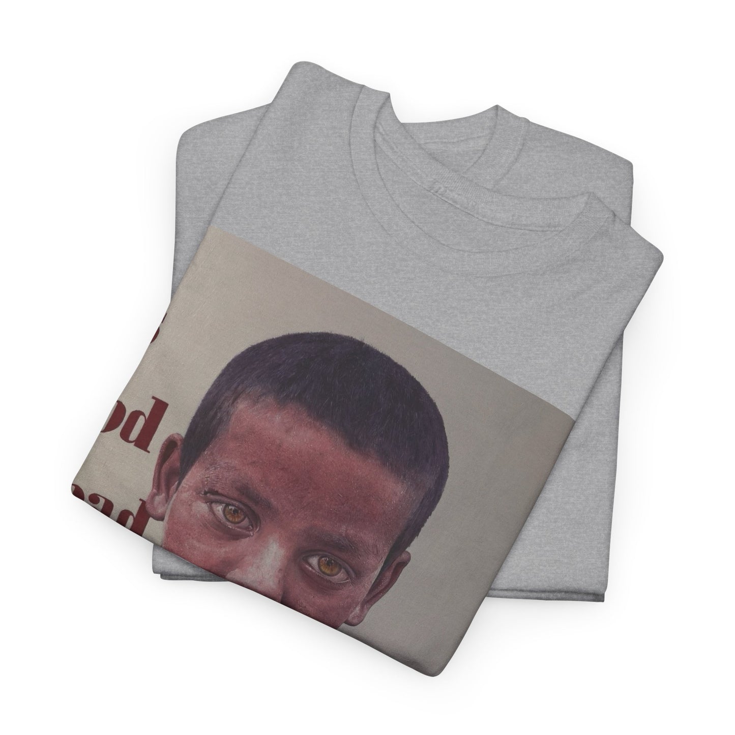 T-Shirt - Is God Dead Syrian Boy War Painting by James Earley