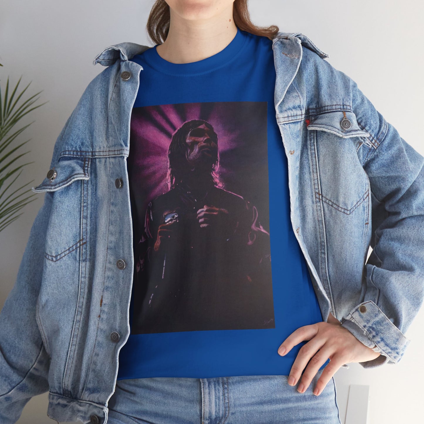 "Iconic Spirit: Ian Brown in Vibrant Reverie" T-shirt of Ian Brown