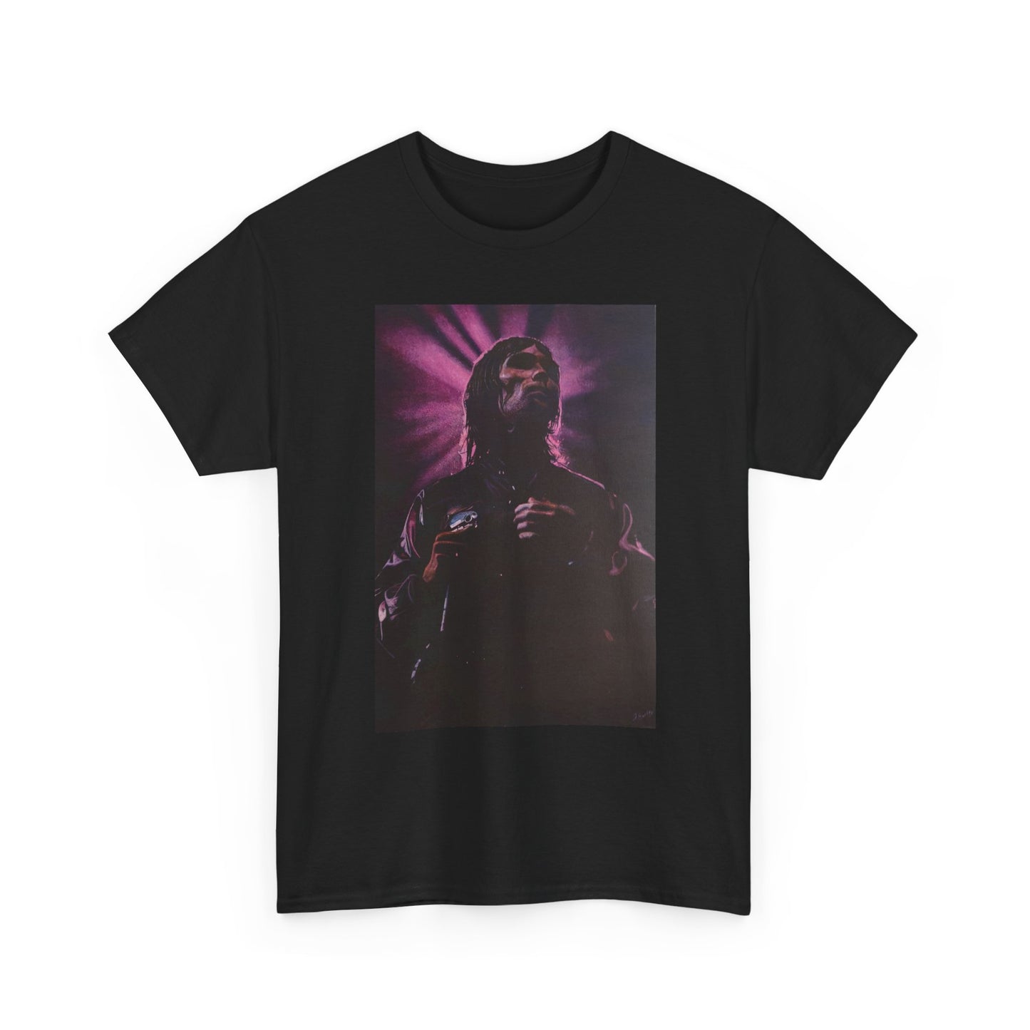"Iconic Spirit: Ian Brown in Vibrant Reverie" T-shirt of Ian Brown