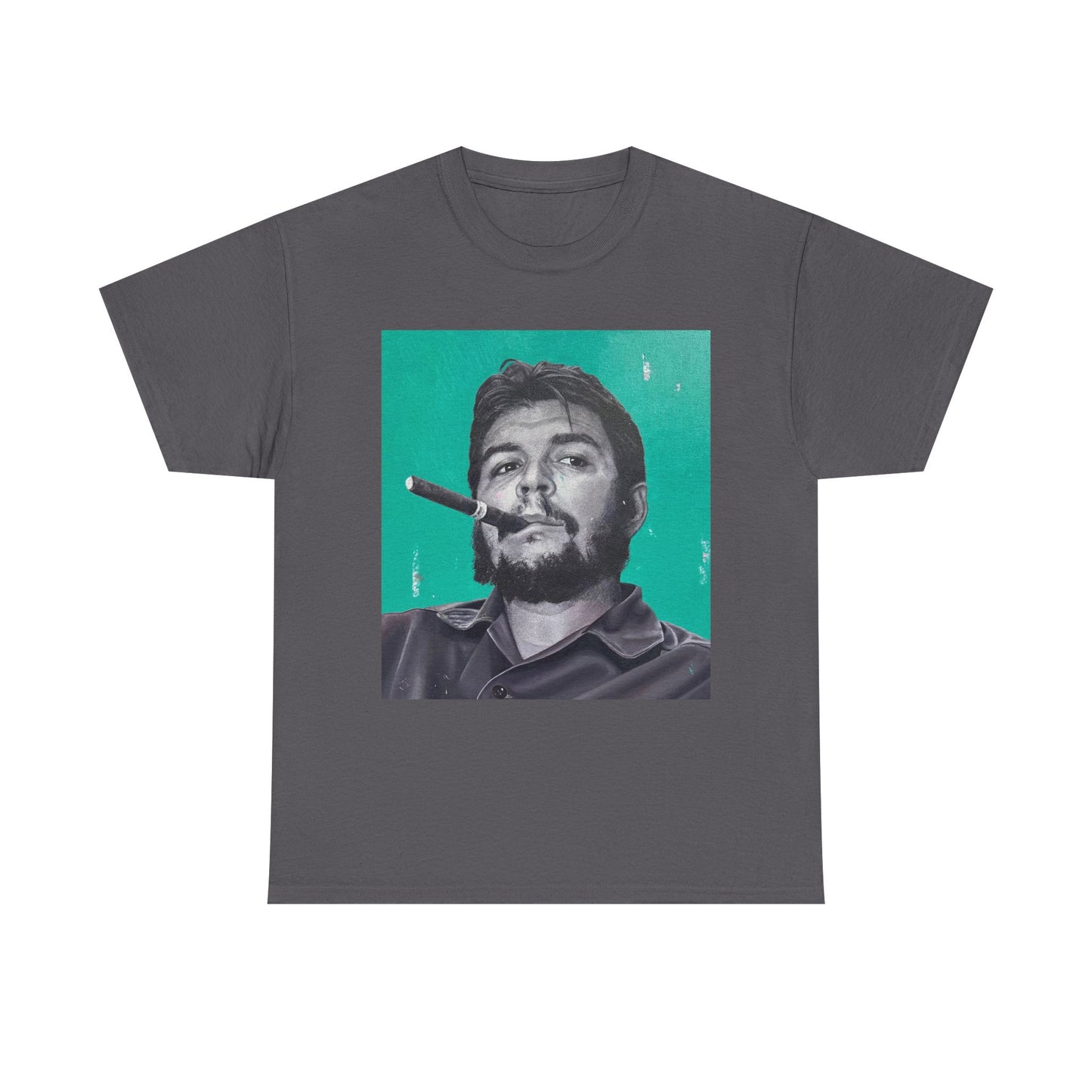 T-Shirt - Che Guevara Smoking Cigar Portrait by James Earley