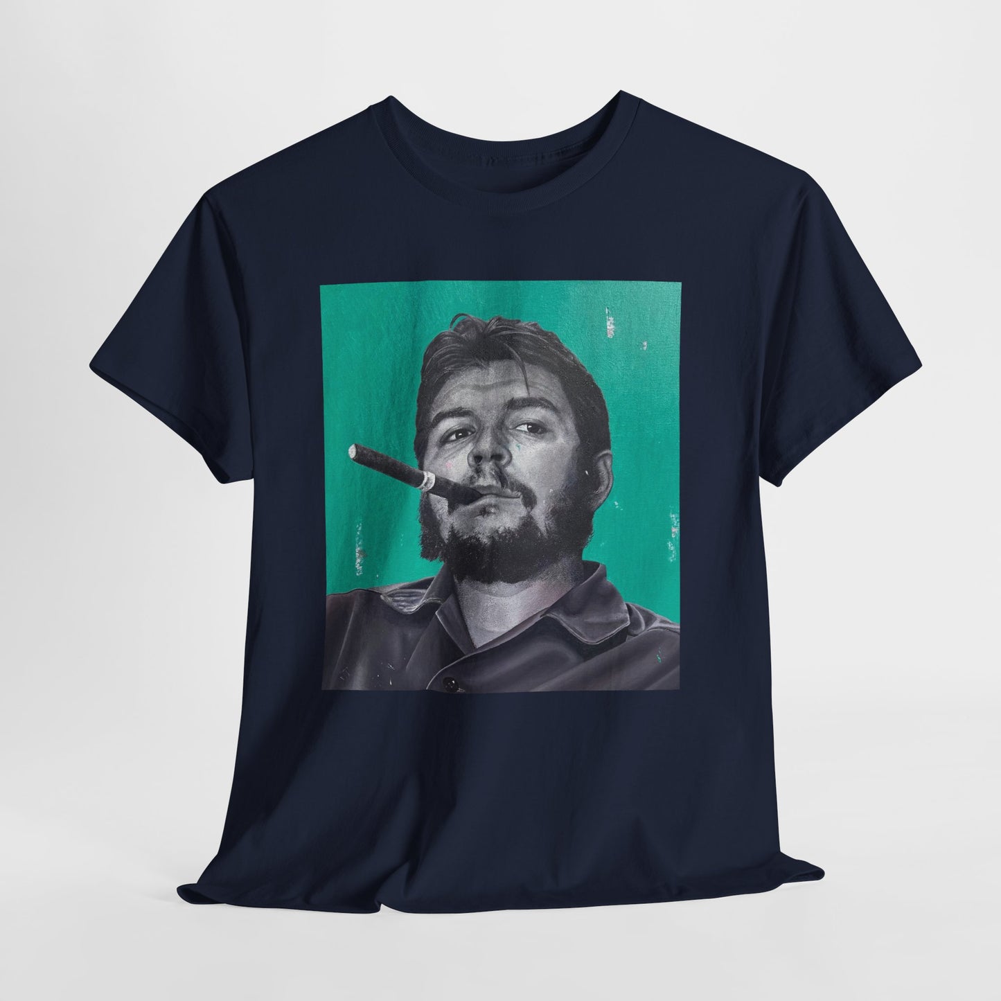 T-Shirt - Che Guevara Smoking Cigar Portrait by James Earley