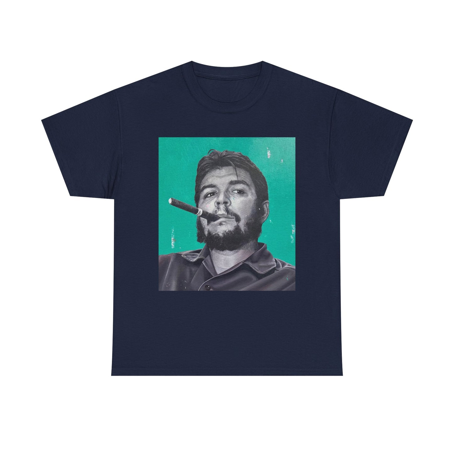 T-Shirt - Che Guevara Smoking Cigar Portrait by James Earley
