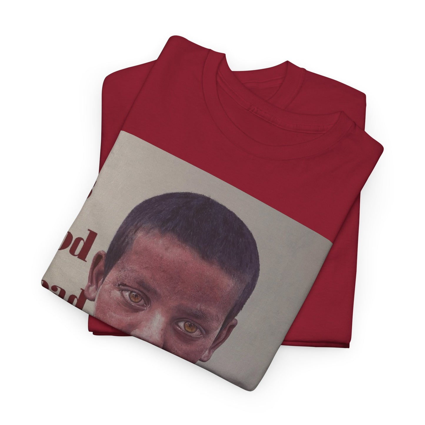 T-Shirt - Is God Dead Syrian Boy War Painting by James Earley