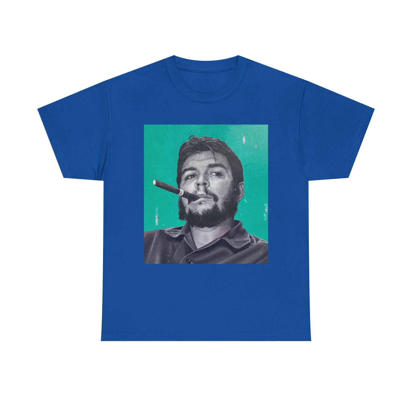 T-Shirt - Che Guevara Smoking Cigar Portrait by James Earley