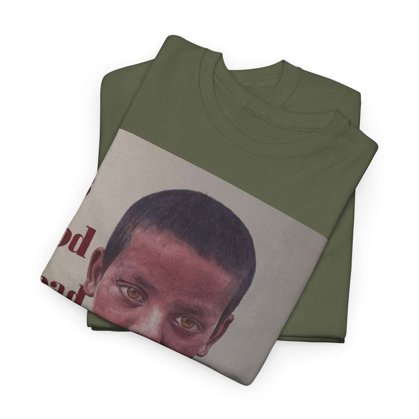 T-Shirt - Is God Dead Syrian Boy War Painting by James Earley