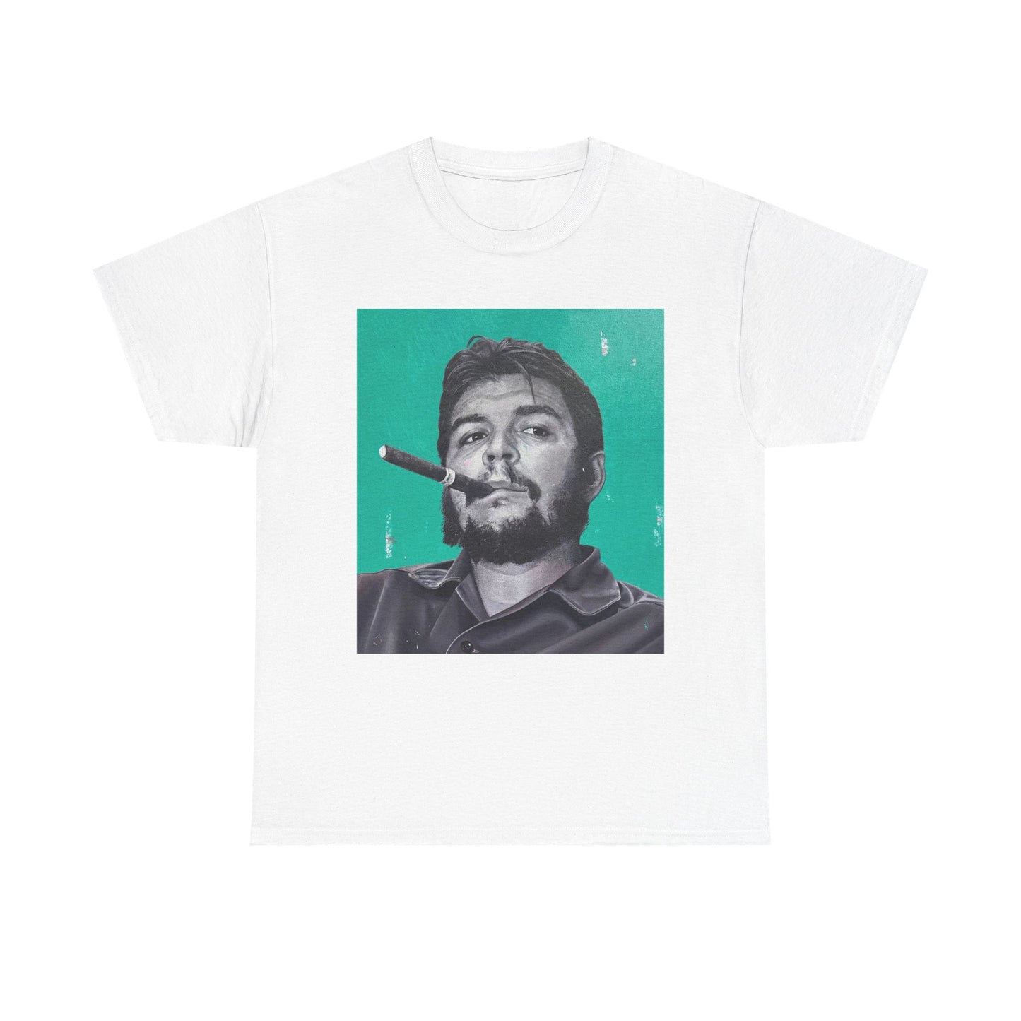 T-Shirt - Che Guevara Smoking Cigar Portrait by James Earley