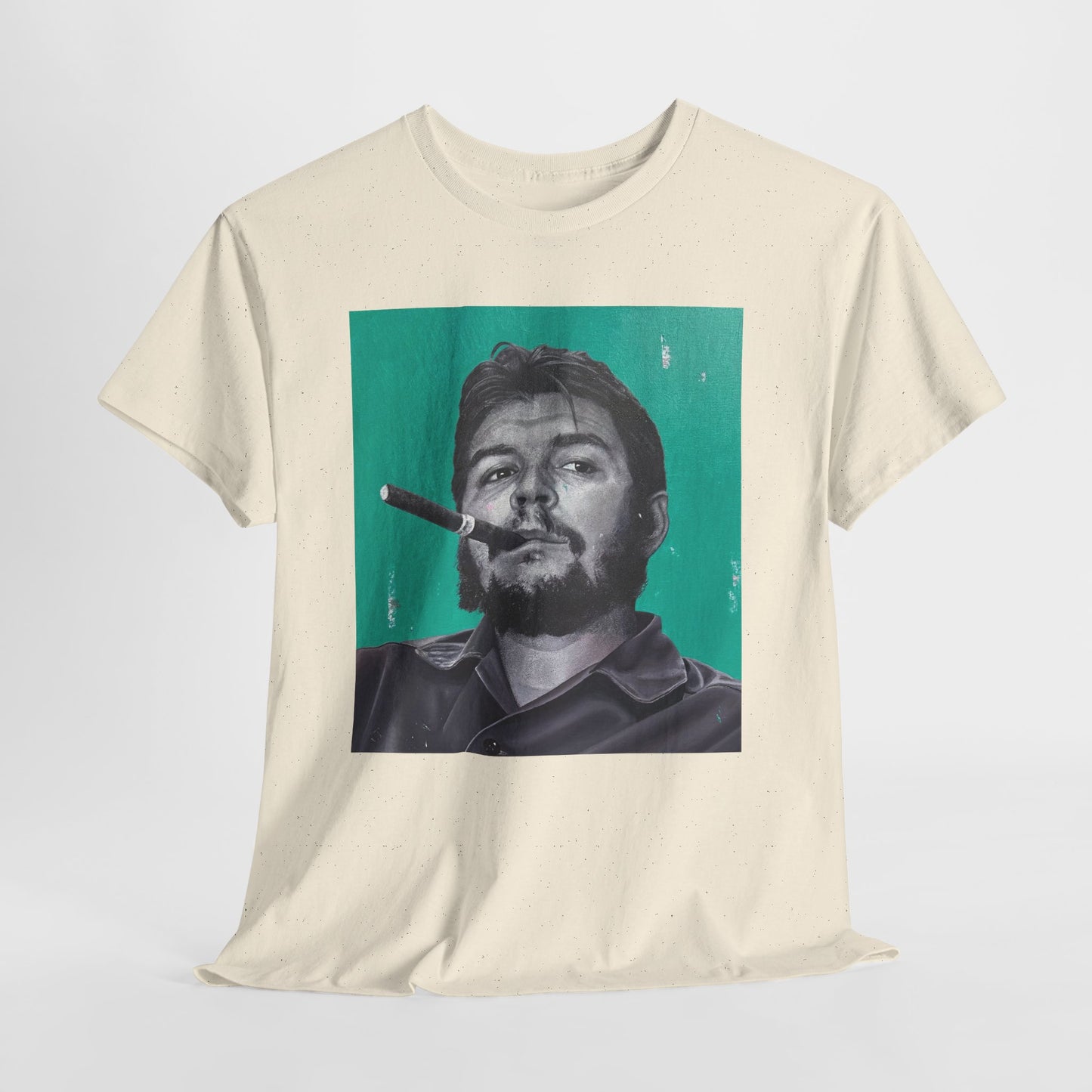 T-Shirt - Che Guevara Smoking Cigar Portrait by James Earley
