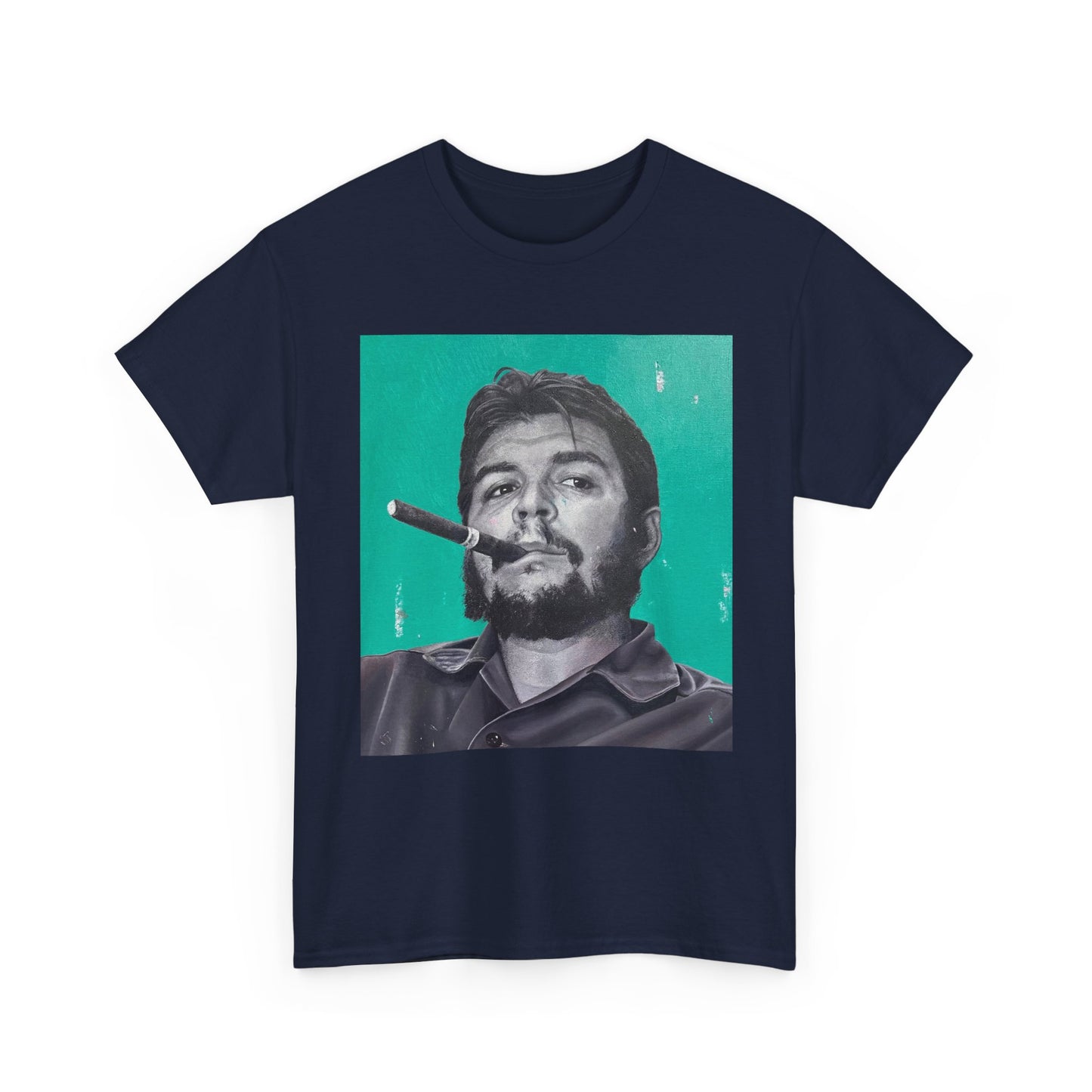T-Shirt - Che Guevara Smoking Cigar Portrait by James Earley