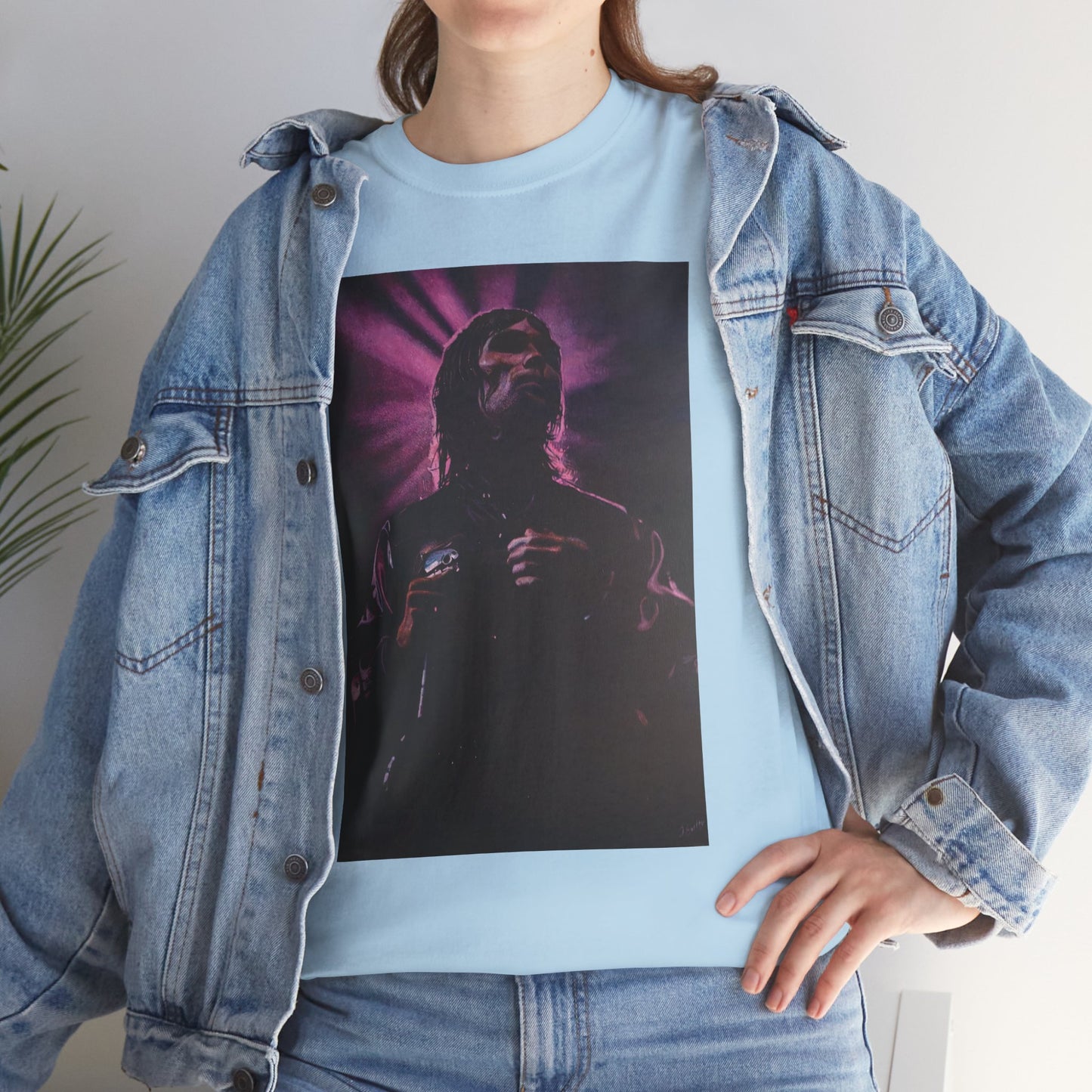 "Iconic Spirit: Ian Brown in Vibrant Reverie" T-shirt of Ian Brown