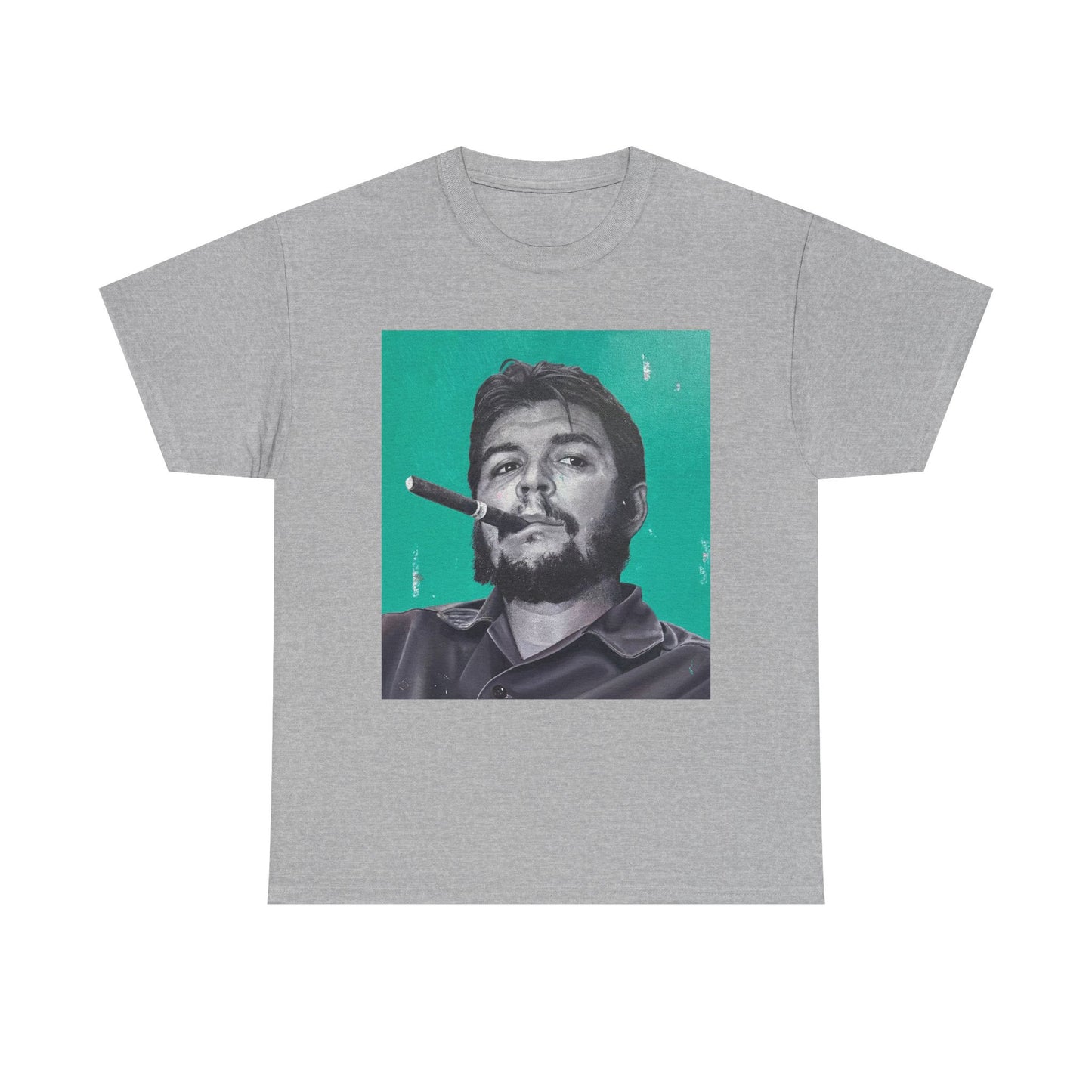T-Shirt - Che Guevara Smoking Cigar Portrait by James Earley