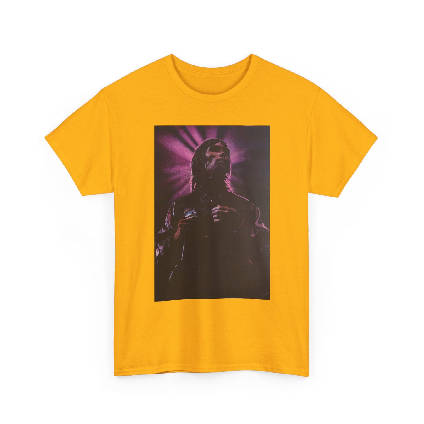 "Iconic Spirit: Ian Brown in Vibrant Reverie" T-shirt of Ian Brown