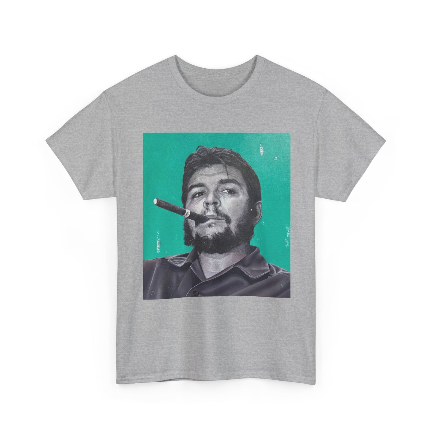 T-Shirt - Che Guevara Smoking Cigar Portrait by James Earley